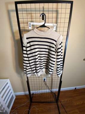 PRETTYGARDEN Women's Striped Long Sleeve Mock Neck Sweater